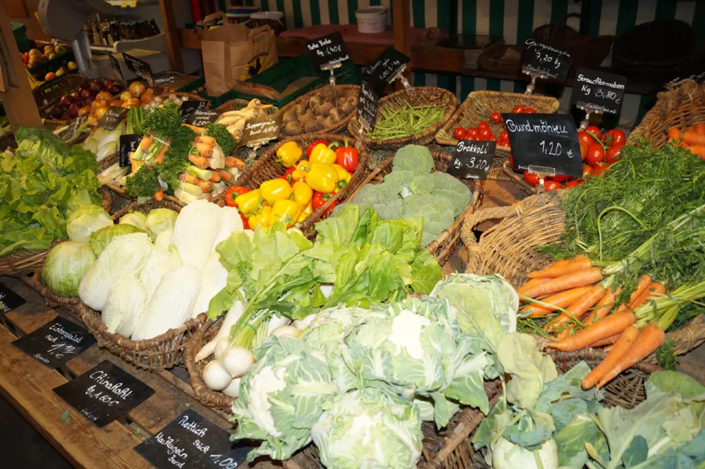 Frisches Gemüse direkt vom Bauernhof