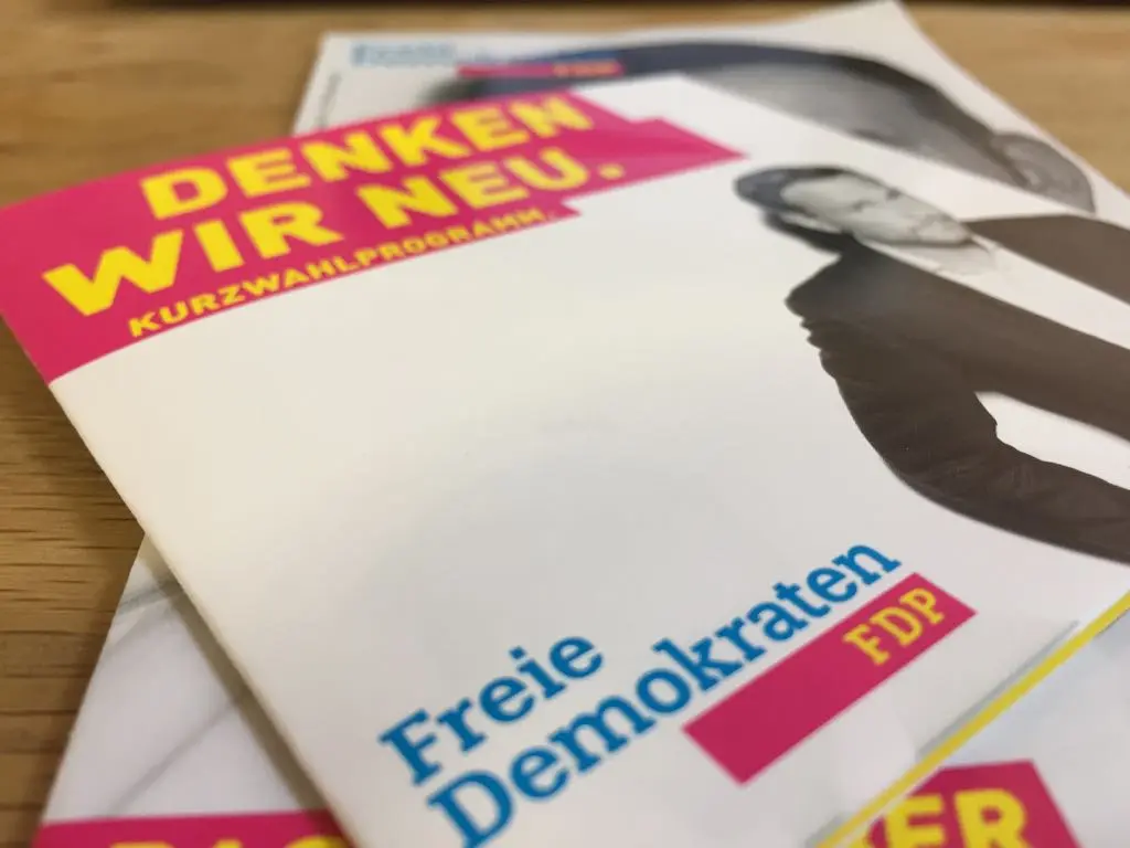 Wahlprogramm FDP Foto: Lilith Grull