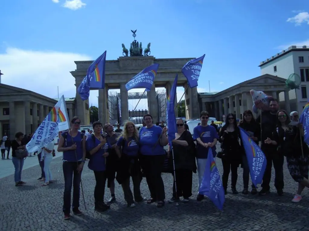 aktion vor dem brandenburger tor