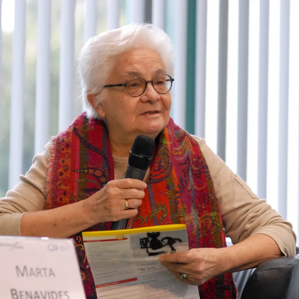 Marta Benavides bei ihrem Impulsvortrag // Bild: Erik-Holm Langhof