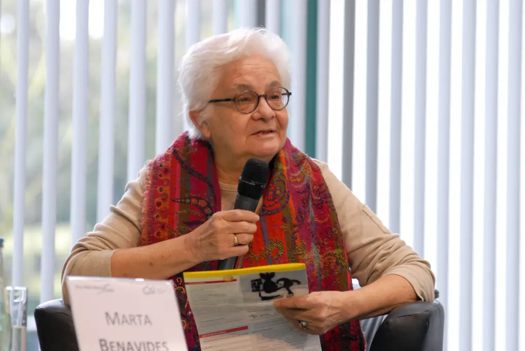 Marta Benavides bei ihrem Impulsvortrag // Bild: Erik-Holm Langhof