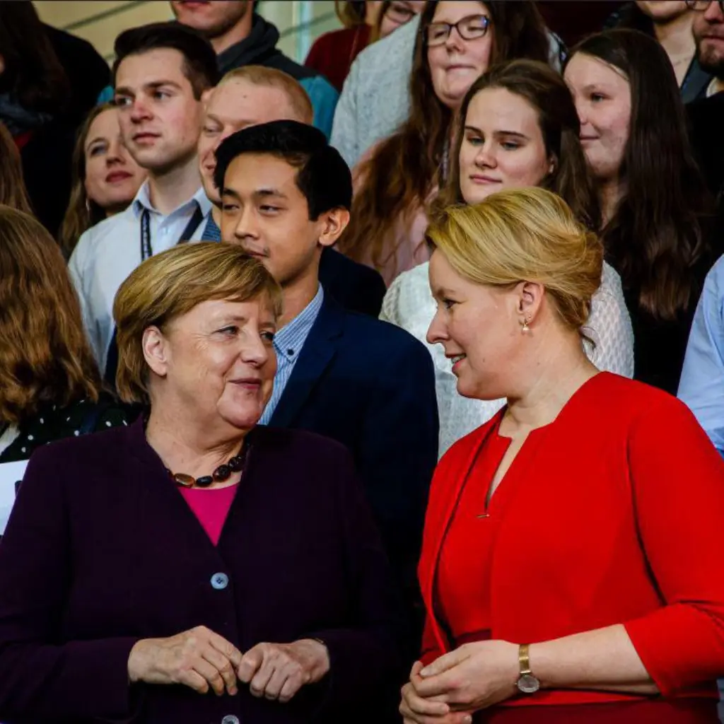 Merkel und Giffey