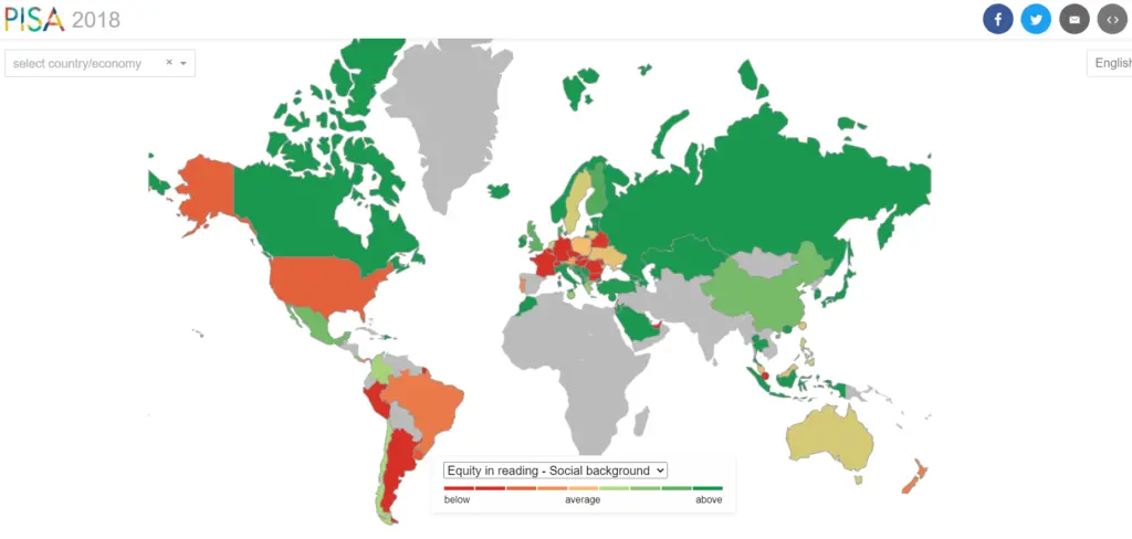 social background map PISA