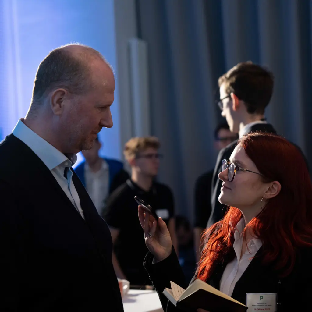 Michael Dietmann im Interview auf der CDU-Wahlparty im Abgeordnetenhaus