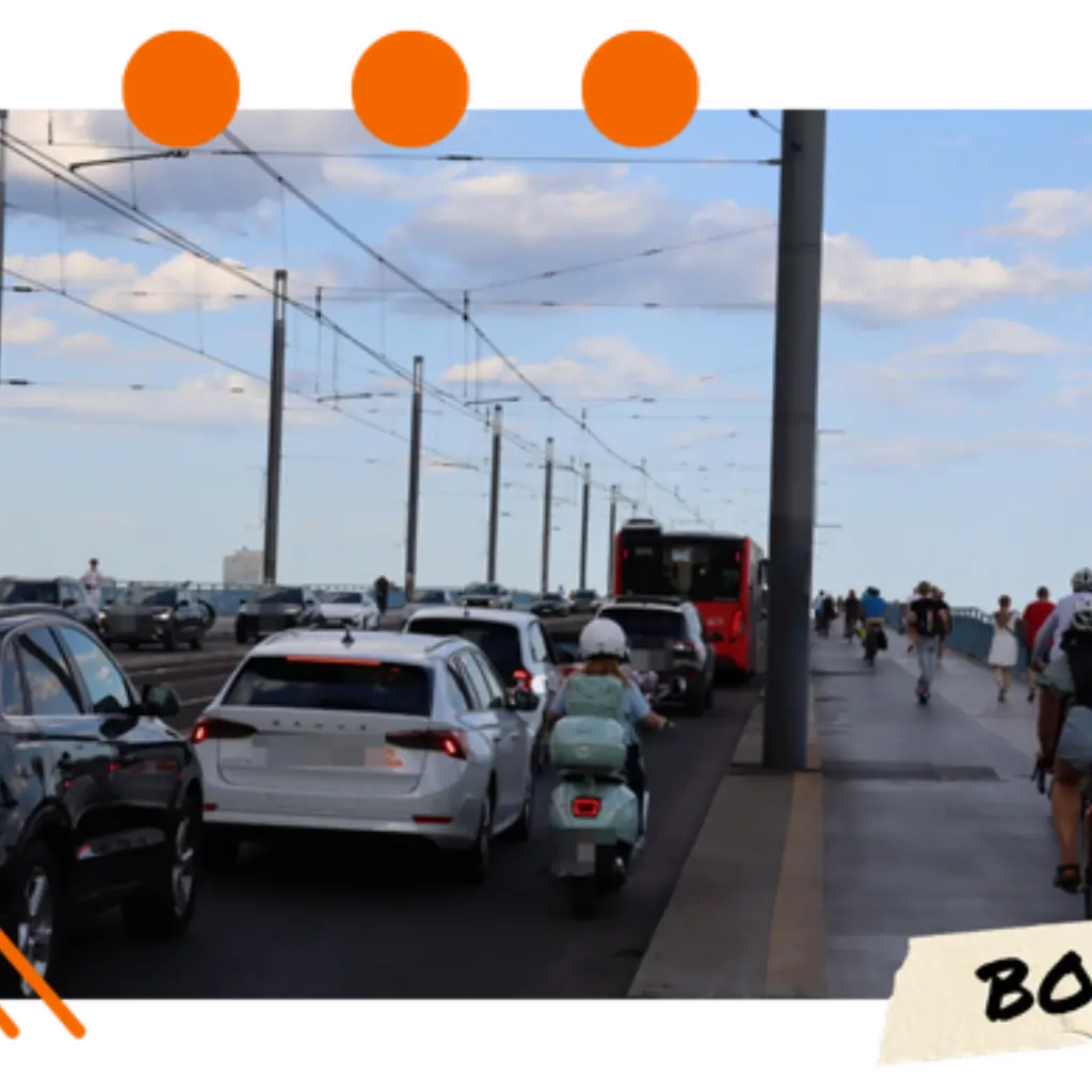 Verkehr auf der Bonner Brücke