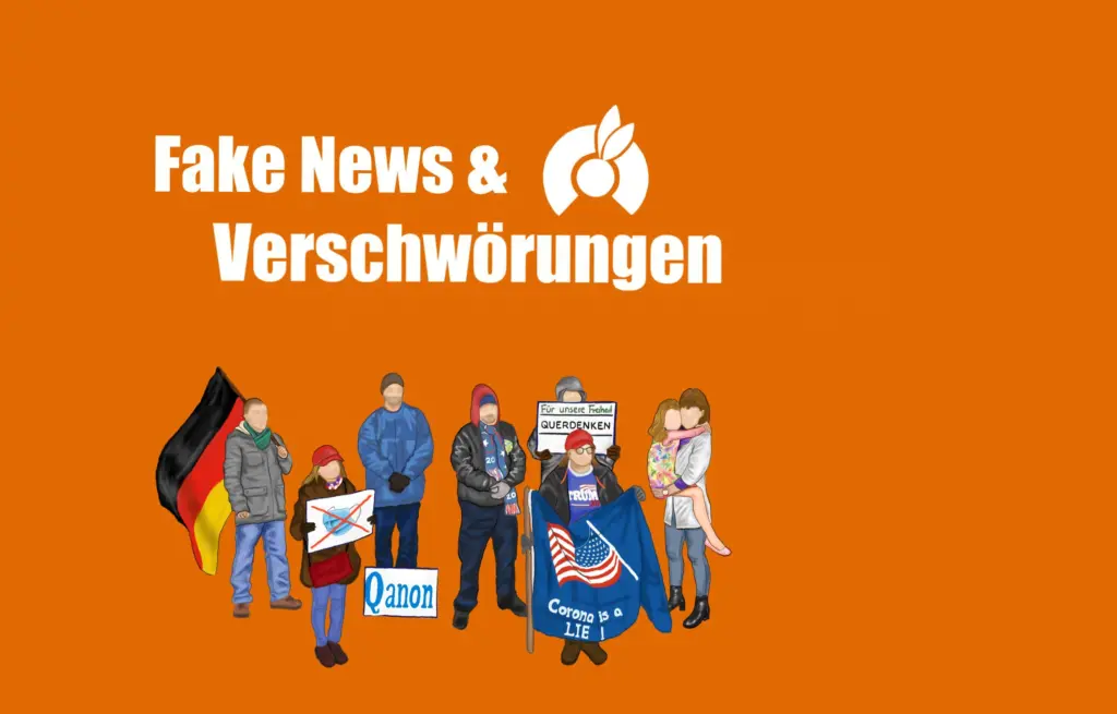 Beitragsfoto Fake News und Verschwoerungen Zeichnung 1