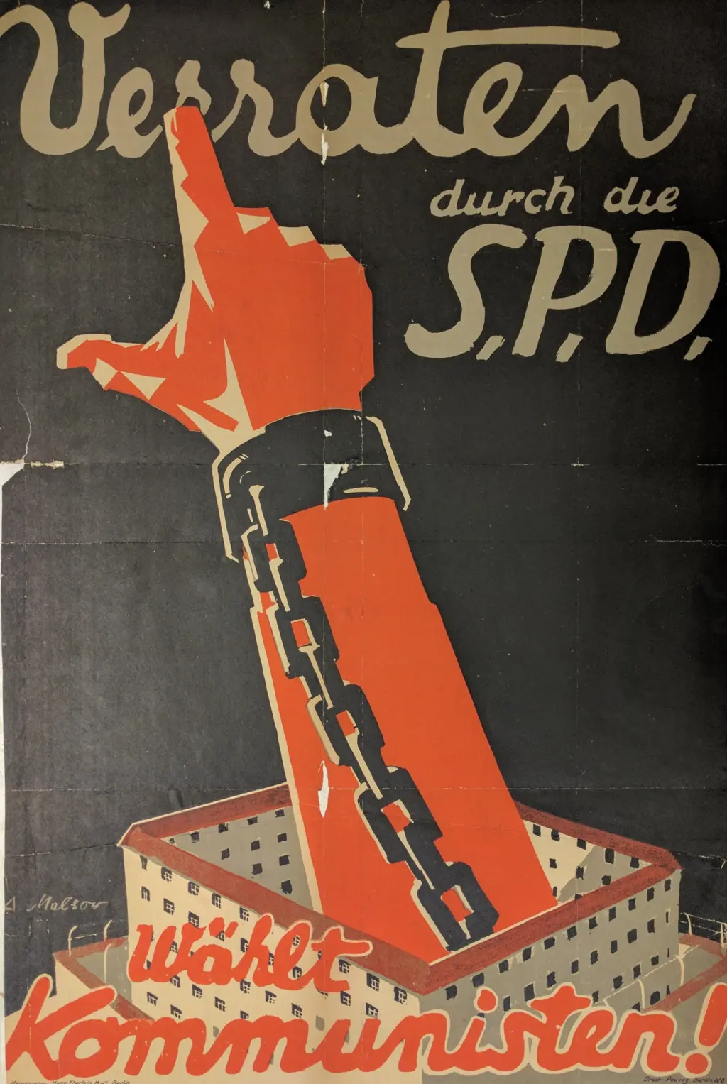 Wahlplakat der KPD 1928