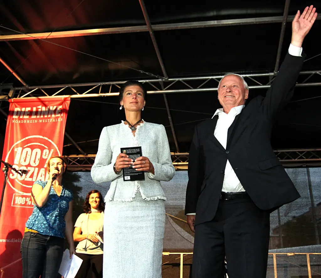 Wagenknecht und Lafontaine 2013 – damals noch beim Wahlkampf FÜR die Linke